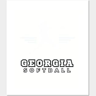 Georgia Bulldogs Softball Posters and Art